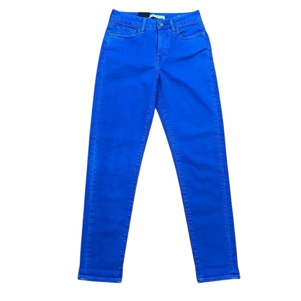 NET Mavi Cindy cobalt blue Mom jeans high rise high rise waist stretch denim 24